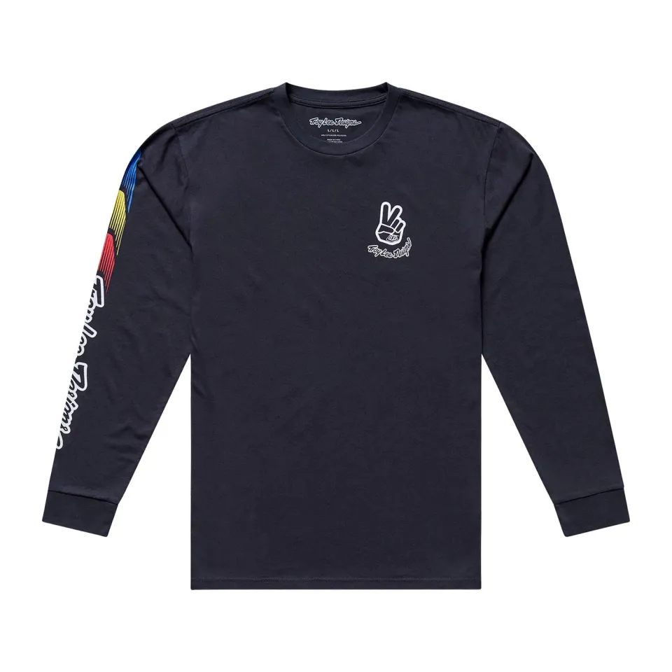 Troy Lee Designs Deuces t-shirt manica lunga carbon casual