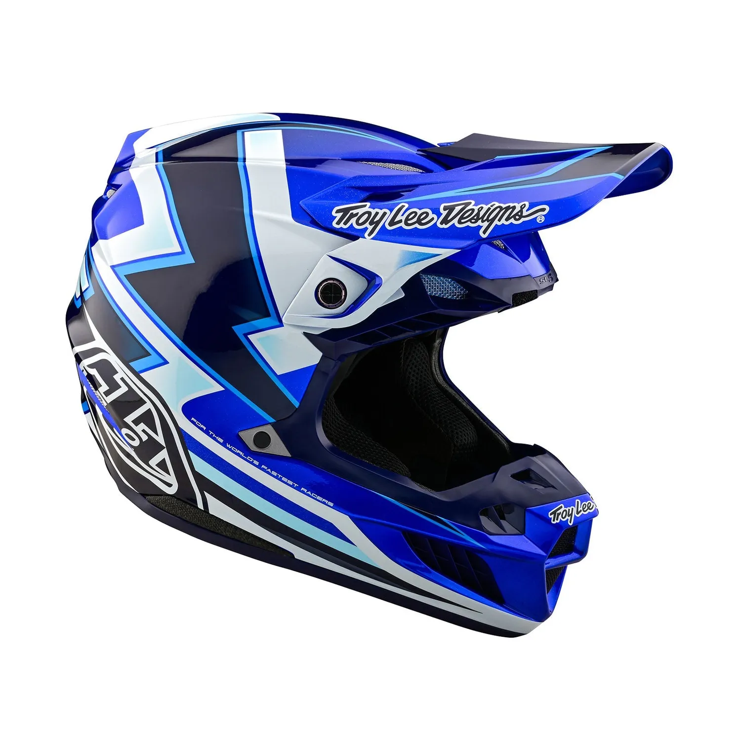 Troy Lee Designs SE5 Composite Casco Moto Ever Blue MIPS