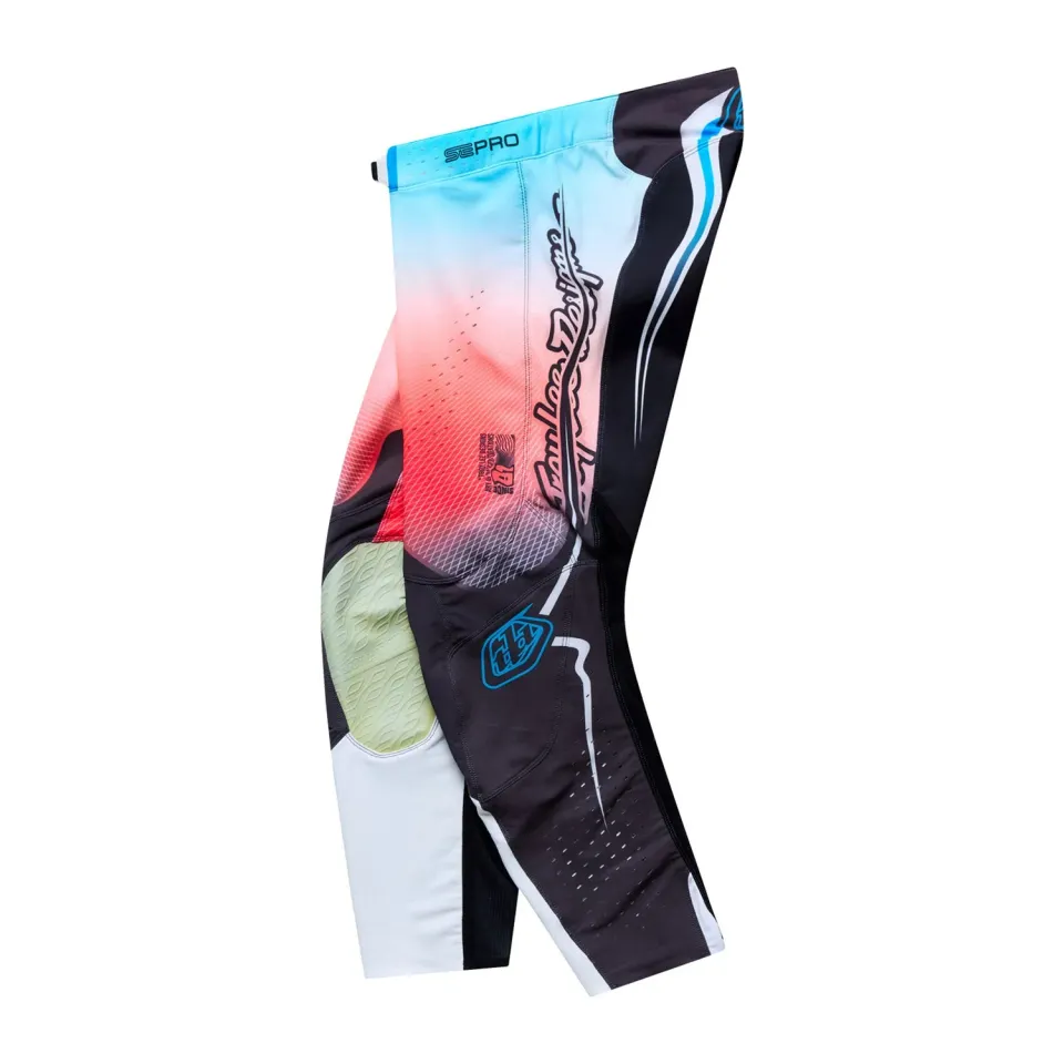 Troy Lee Designs SE Pro Pant Wander pantaloni moto bianchi stretch