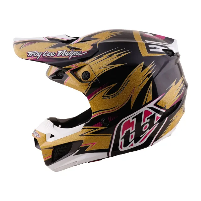 Troy Lee Designs SE5 MIPS Cyclops casco moto oro nero