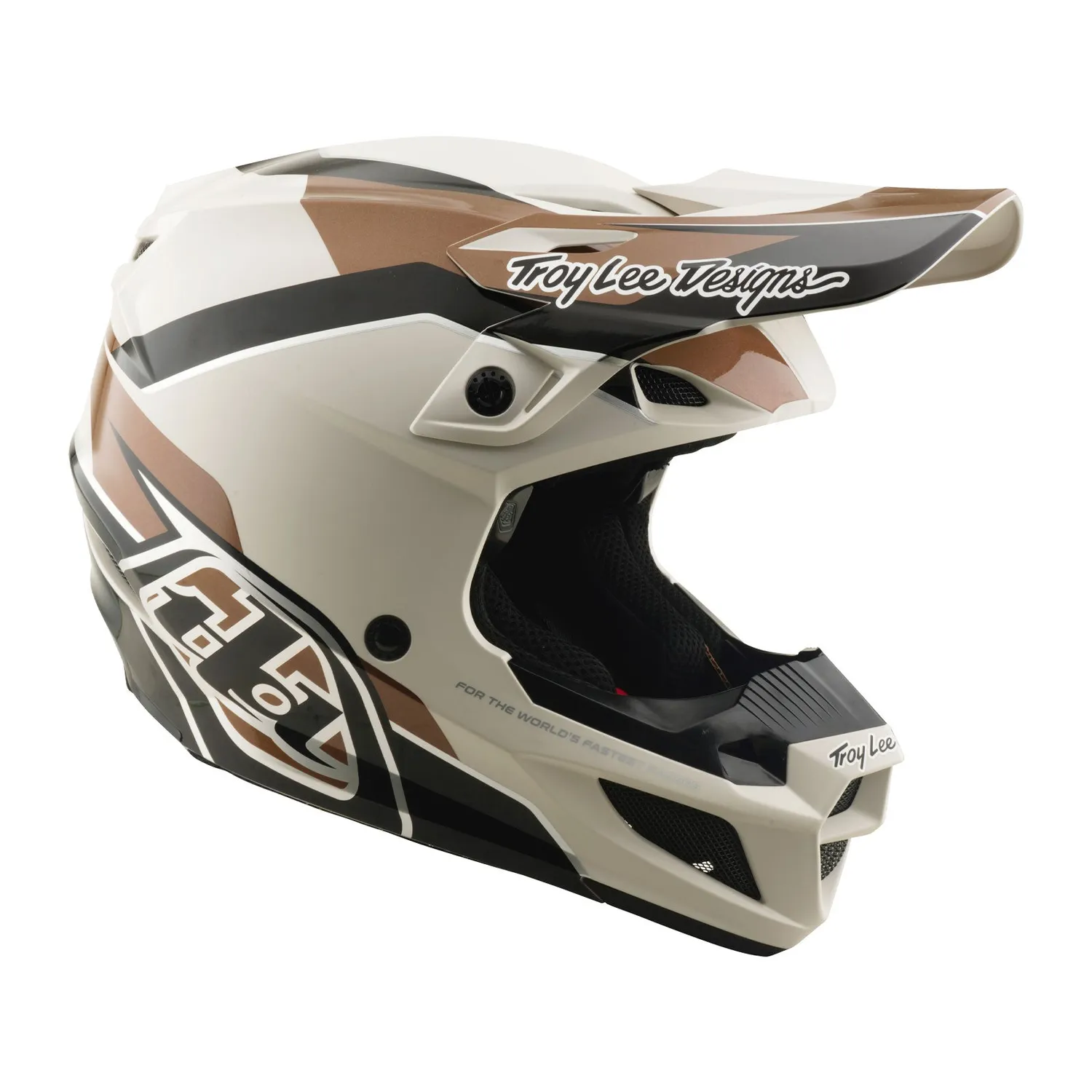 Troy Lee Designs SE5 Polycarbonate Stand Pumice casco moto MIPS