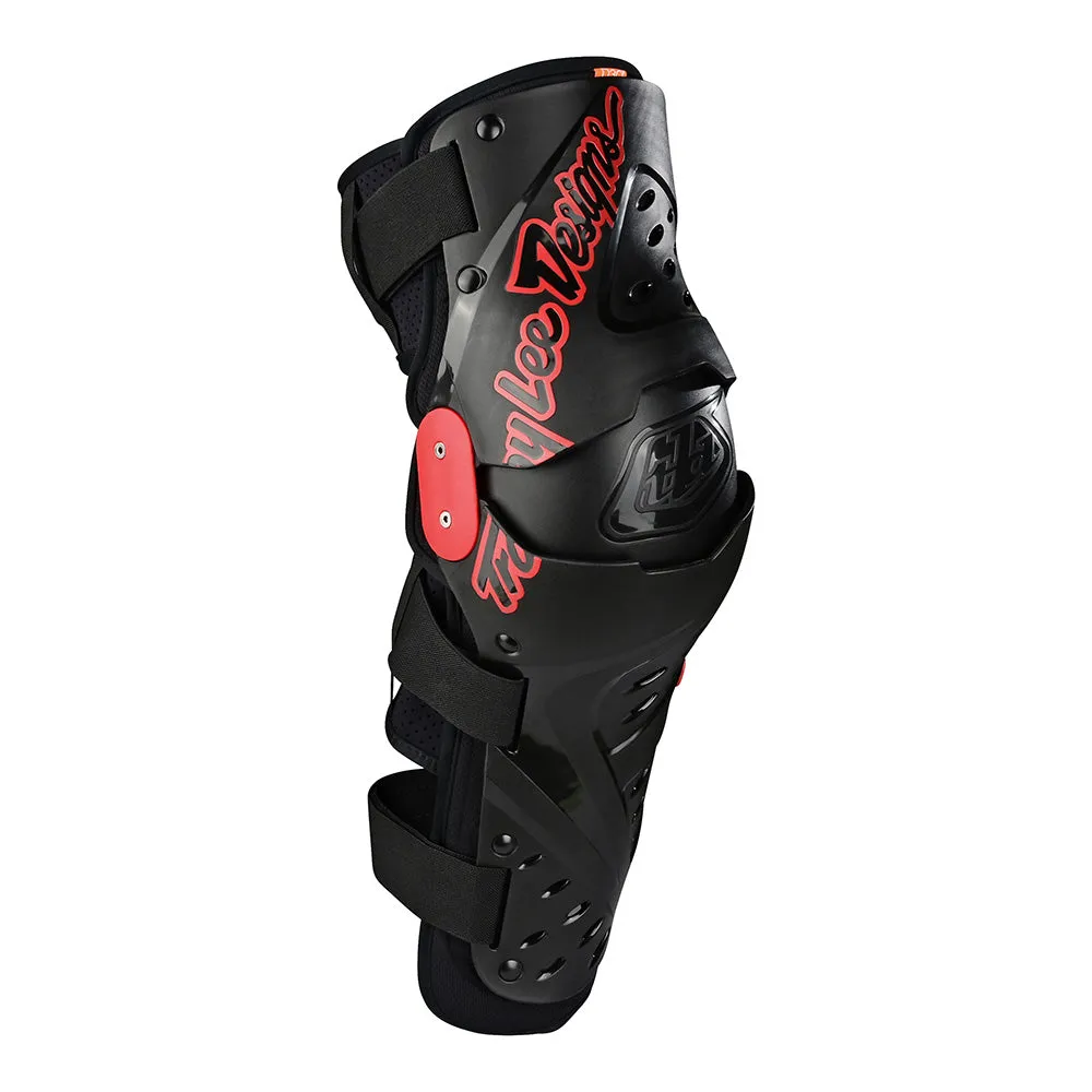Troy Lee Designs Triad ginocchiere moto nero rigide