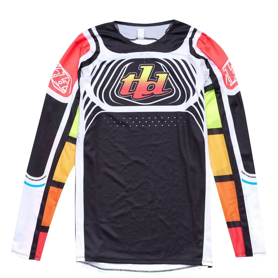 Troy Lee Designs SE Pro maglia moto Wavez Black Multi Dura Mesh