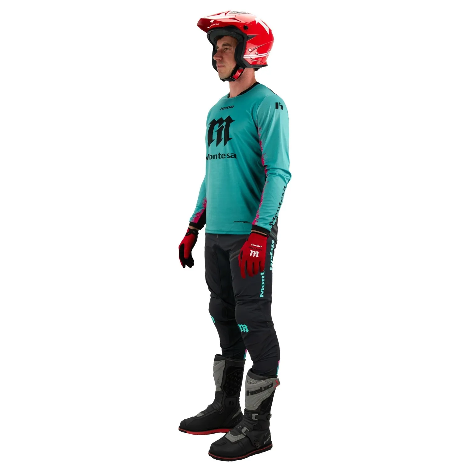 Hebo Montesa Tech Classic maglietta turchese traspirante