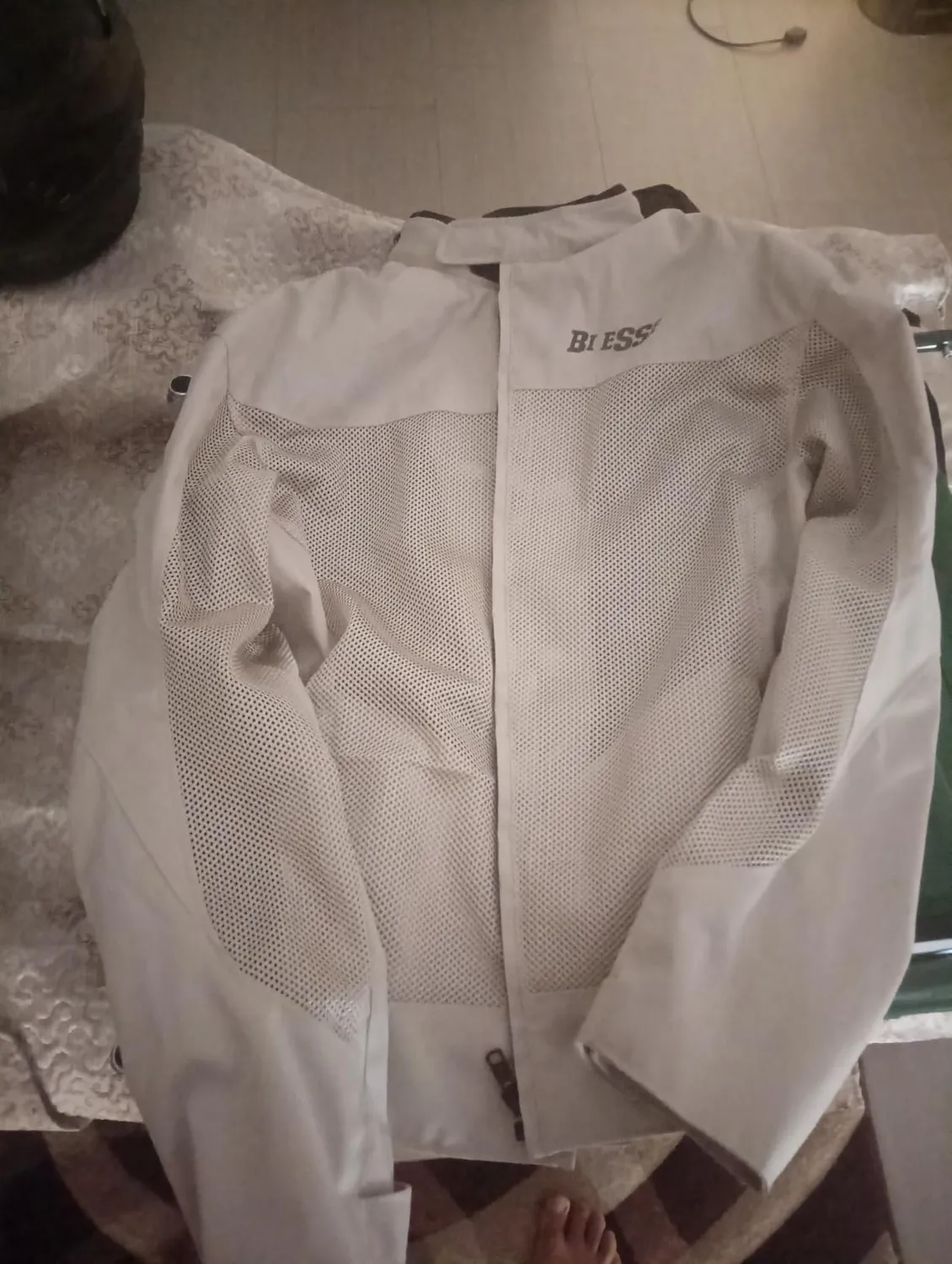 Bi Esse Giacca Moto Estiva Traforata XS Grigio