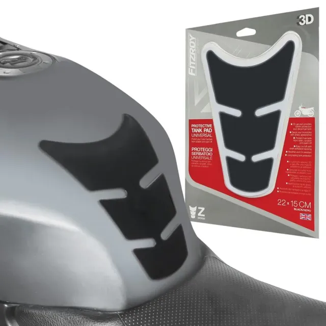 Fitzroy Z Type paraserbatoio gel moto 22x15cm nero