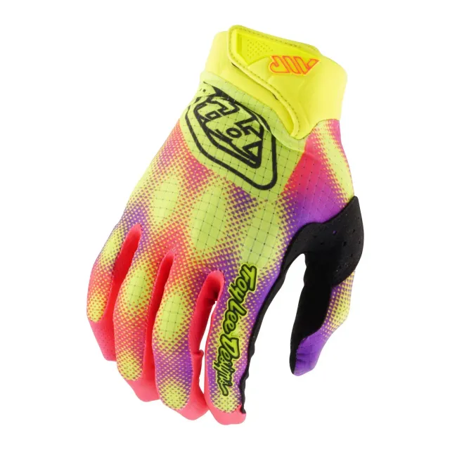 Troy Lee Designs Air guanti moto bimbo giallo fluo leggeri