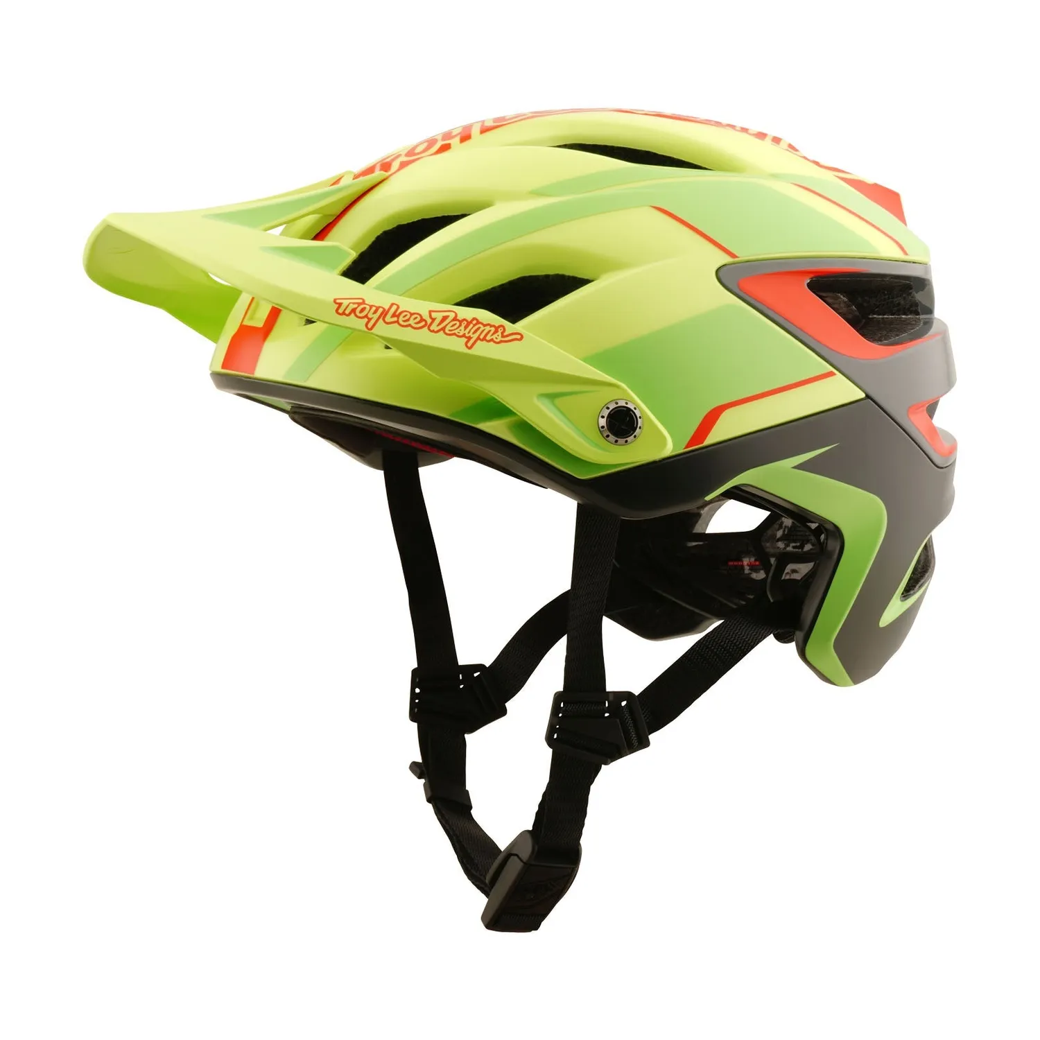Troy Lee Designs A3 Lines MIPS casco bici giallo fluo