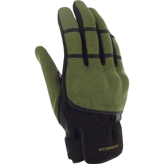Segura Zeek Evo guanti moto kaki nero impermeabili