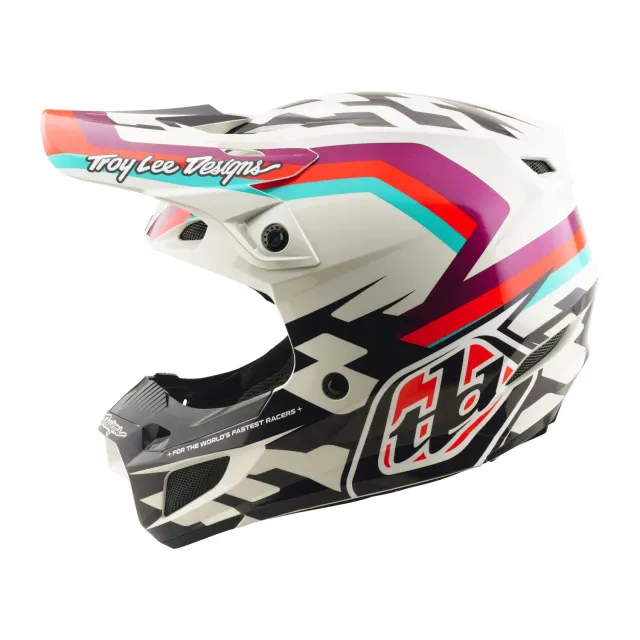 Troy Lee Designs SE5 Polycarbonate casco moto viola MIPS