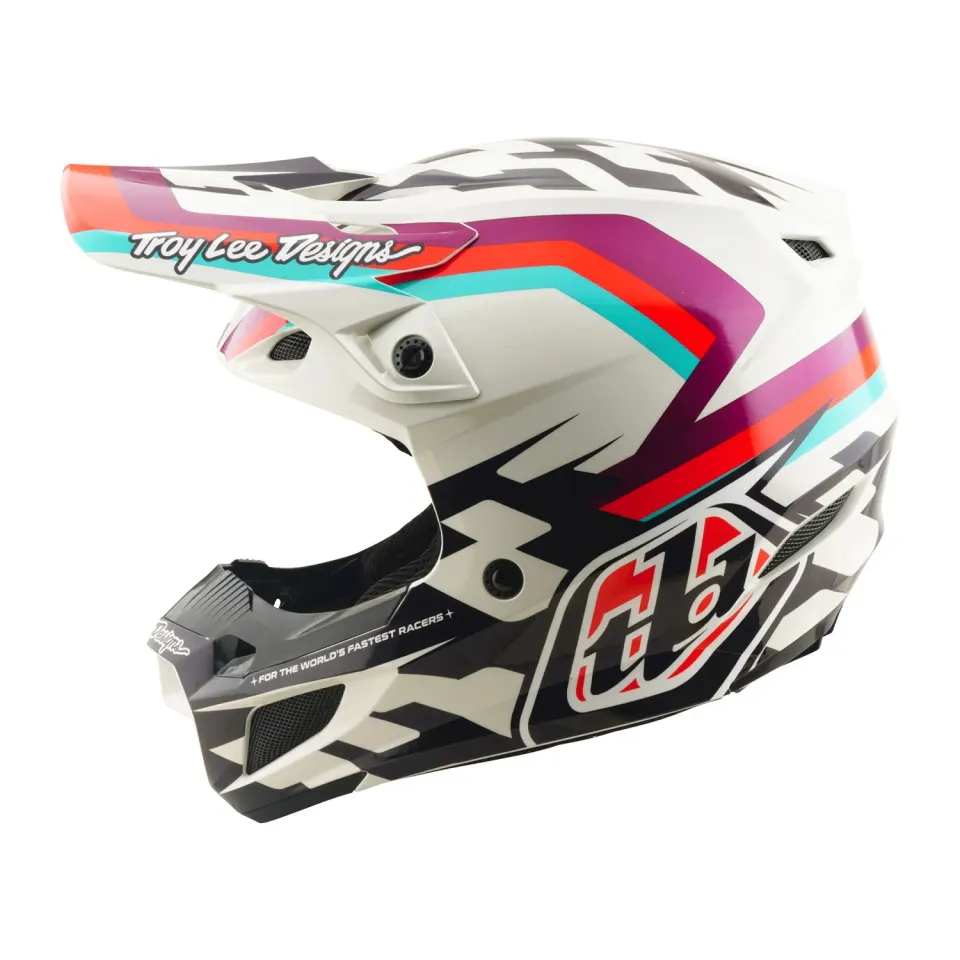 Troy Lee Designs SE5 Polycarbonate casco moto viola MIPS