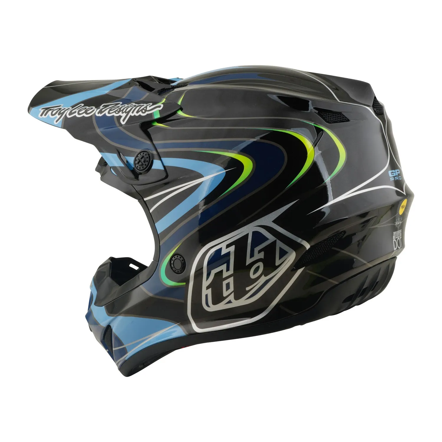 Troy Lee Designs GP Pro Pulse casco moto MIPS nero