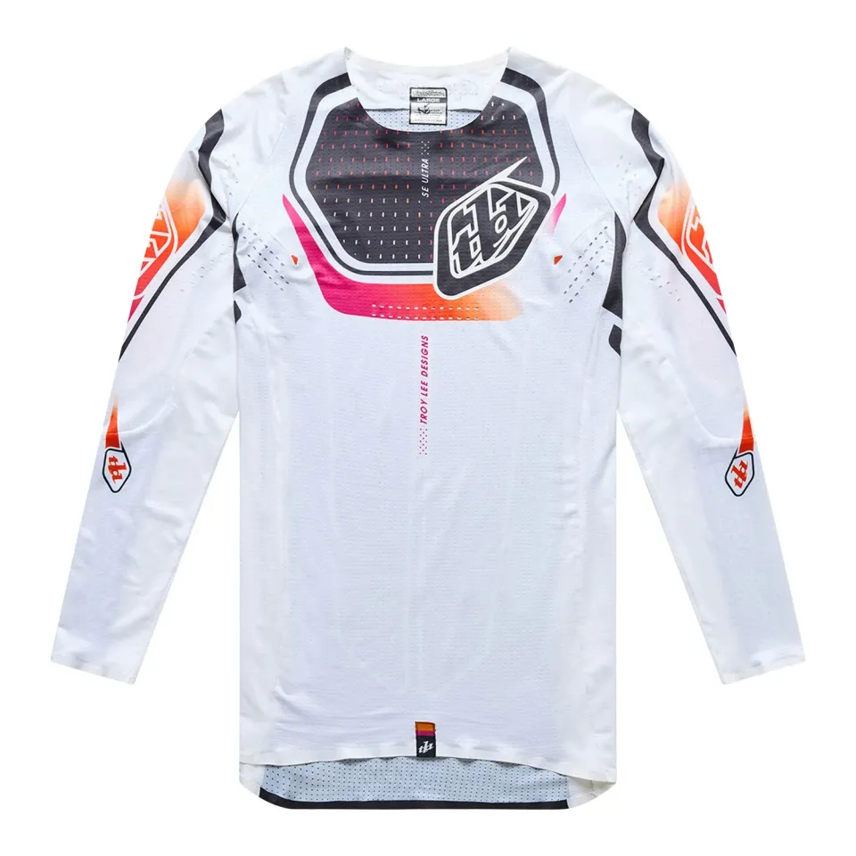 Troy Lee Designs SE Ultra LS maglia bianca manica lunga