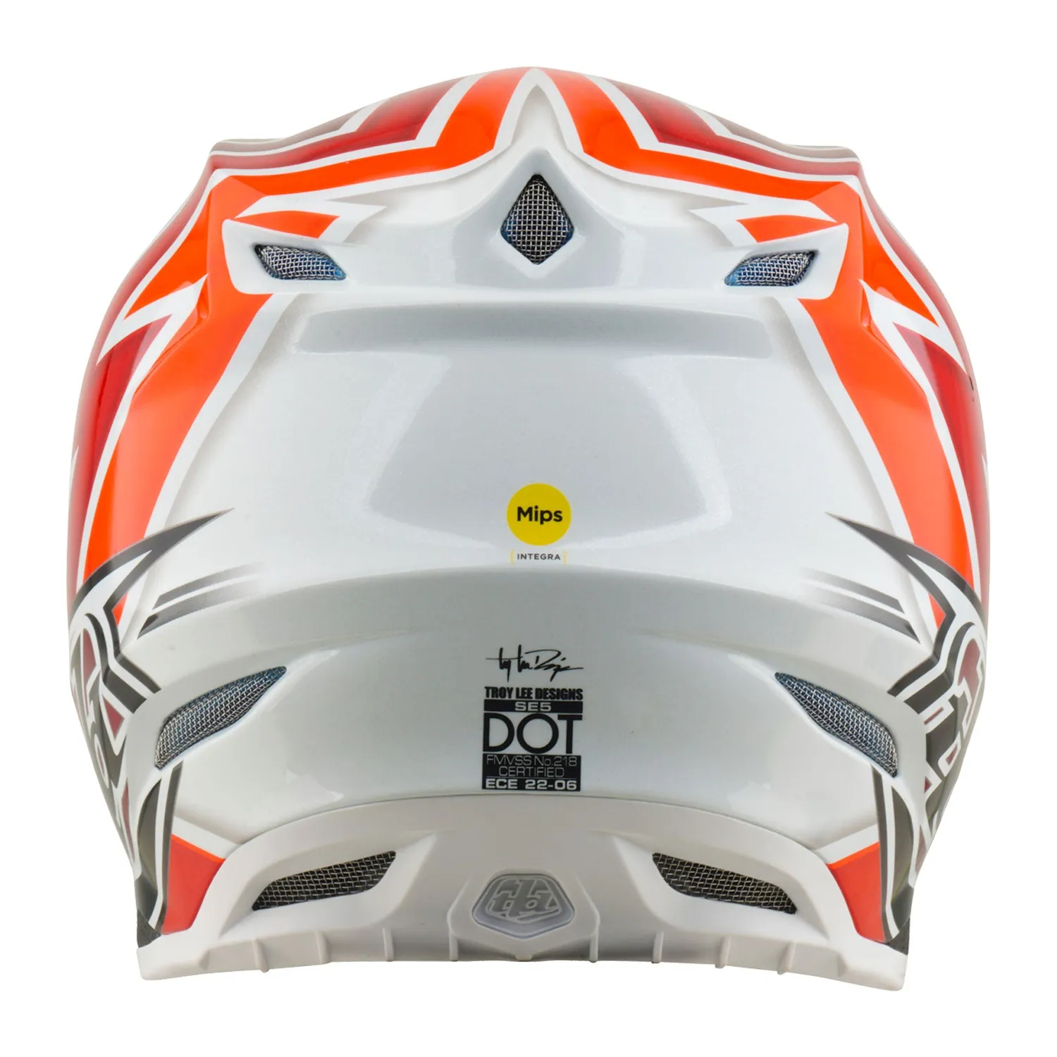Troy Lee Designs SE5 Composite Boltz casco moto nero rosso
