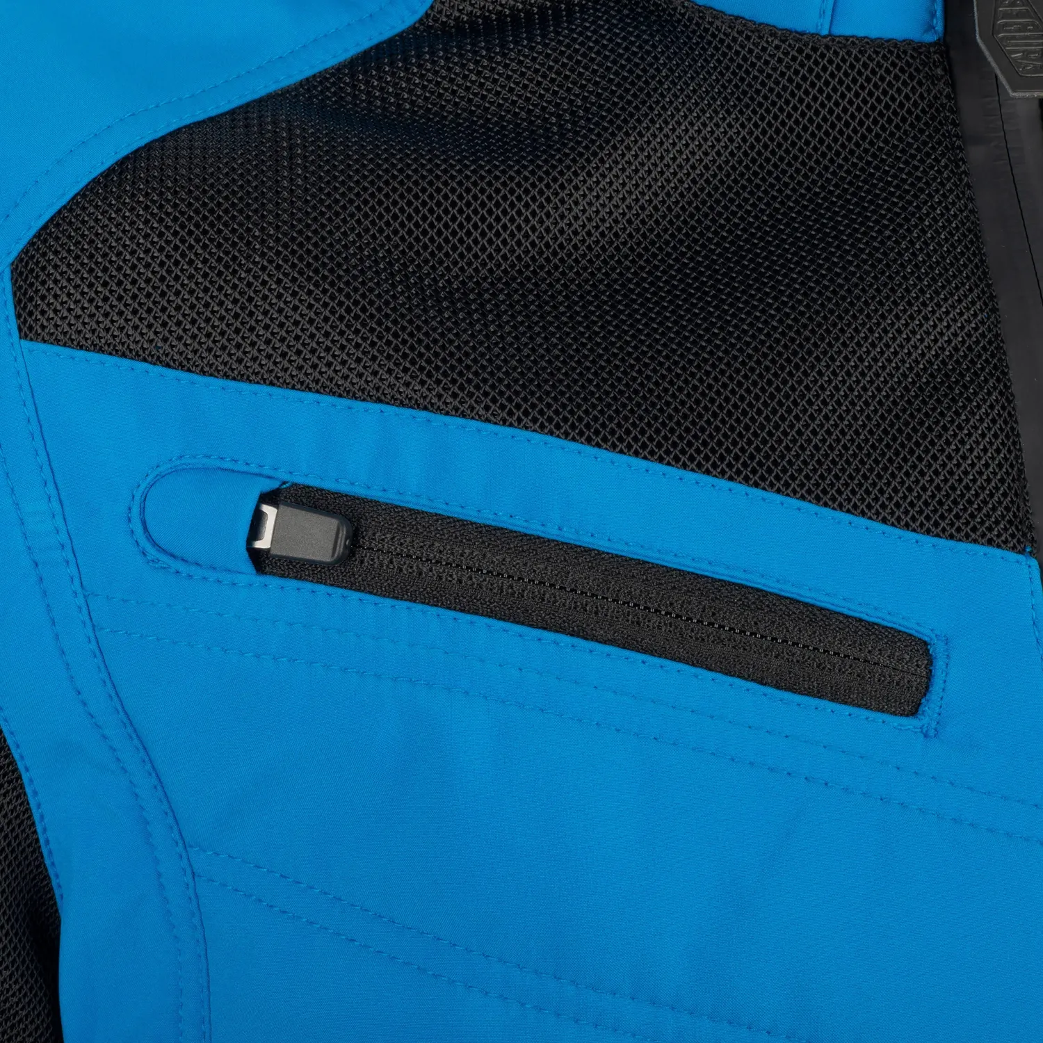 Segura Natcho Vented giacca moto Blu-Arancio ventilata