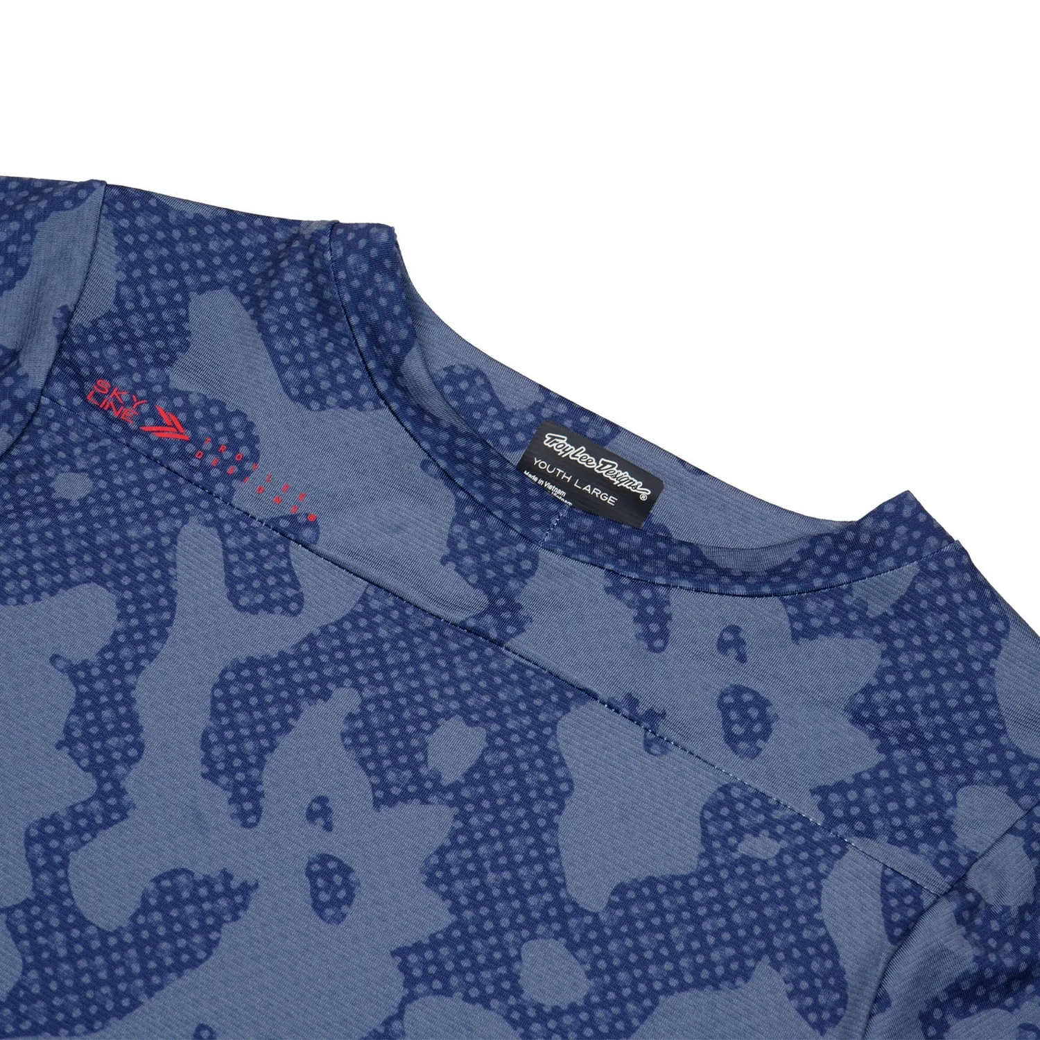 Troy Lee Designs Skyline SS Scrubland maglia MTB ragazzo Steel Blue