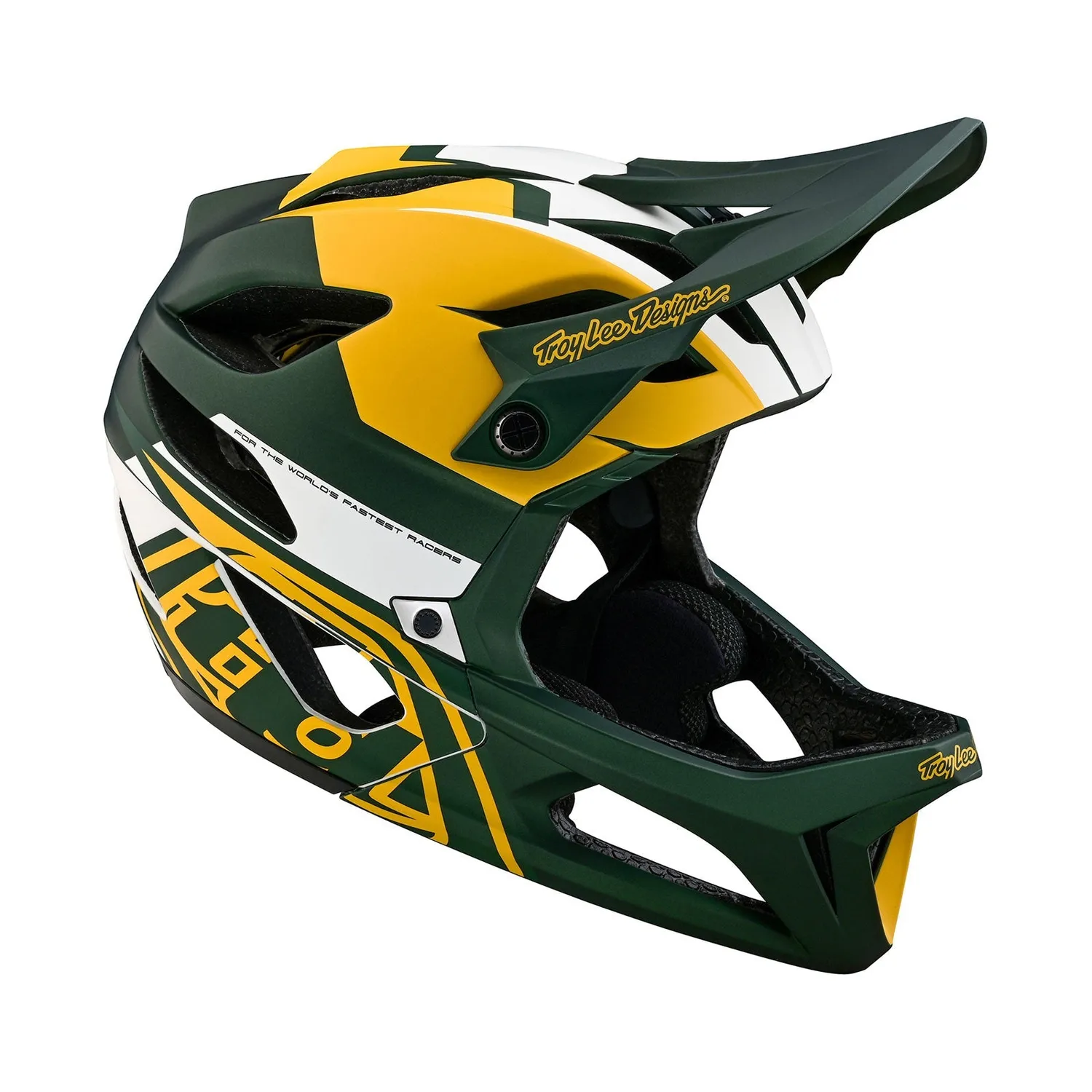 Troy Lee Designs Stage Vector casco integrale bici Green MIPS