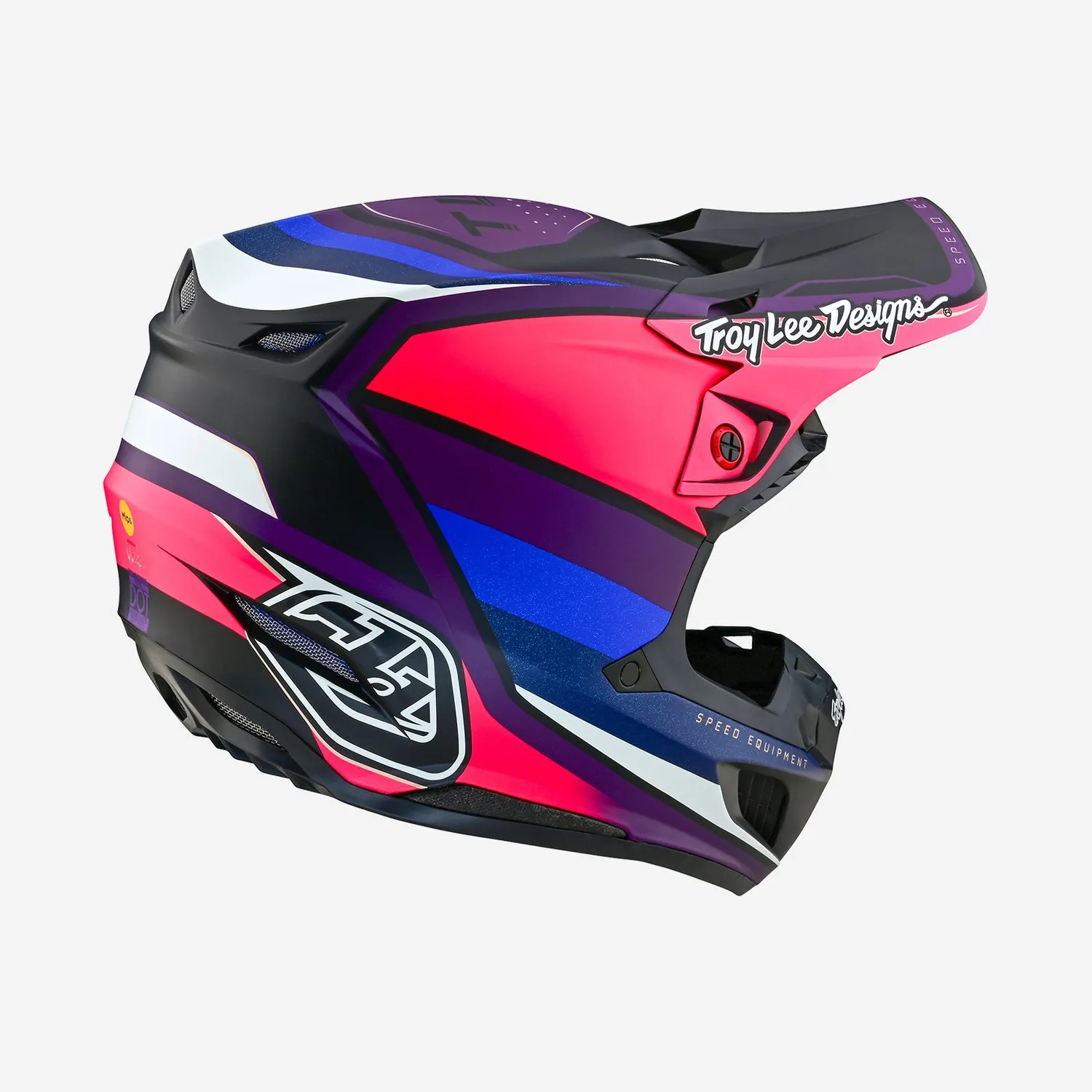 Troy Lee Designs SE5 Composite MIPS casco cross nero viola