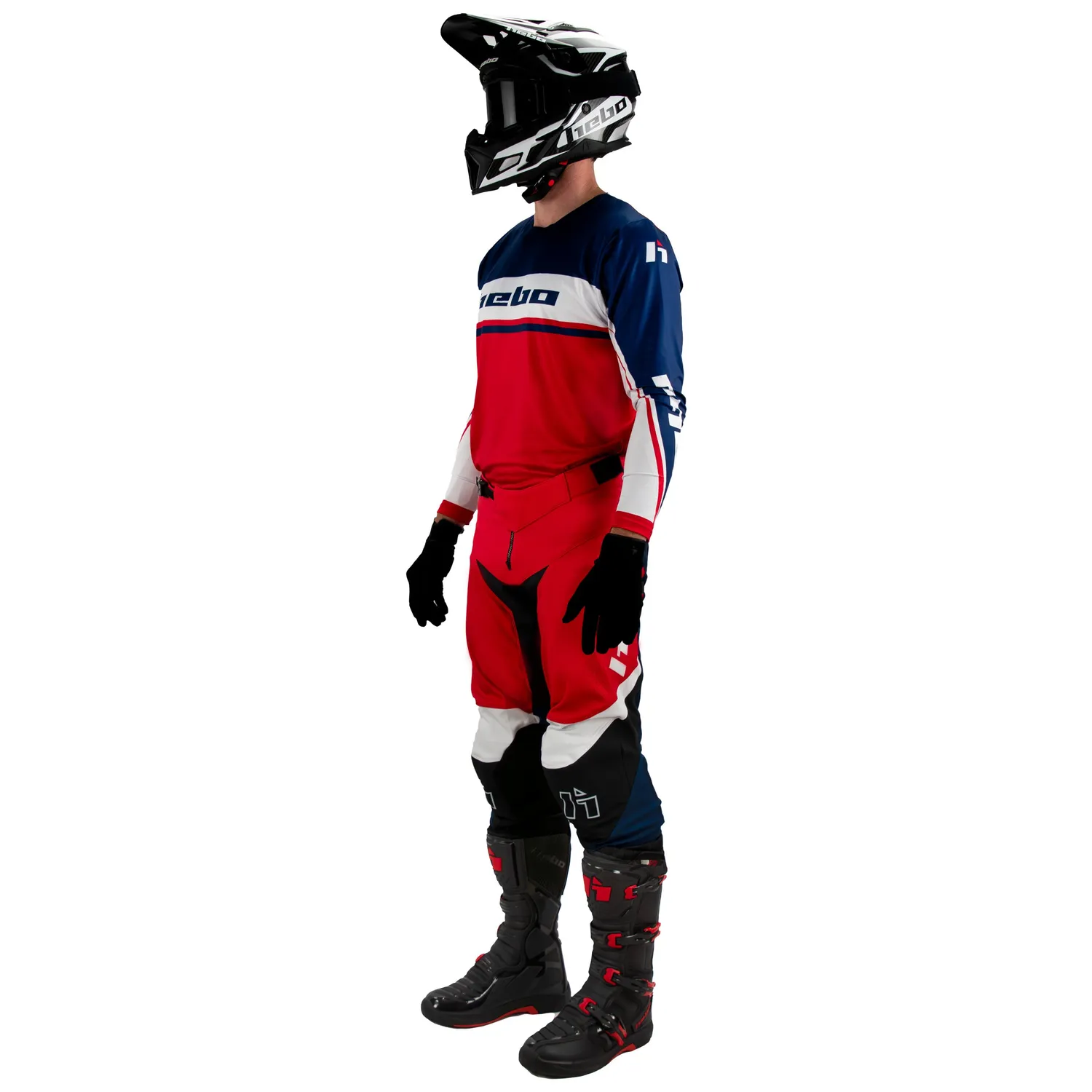 Hebo Scratch Fit pantaloni enduro rossi in kevlar