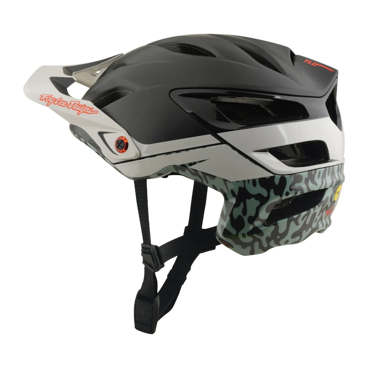 Troy Lee Designs A3 Halo casco mtb charcoal MIPS
