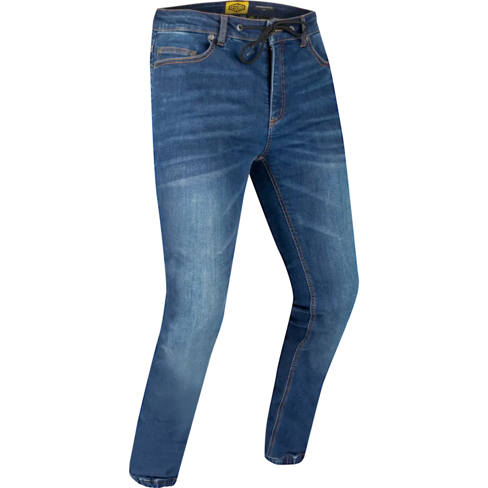 Segura Hunky jeans moto uomo blu cordura stretch protezioni CE