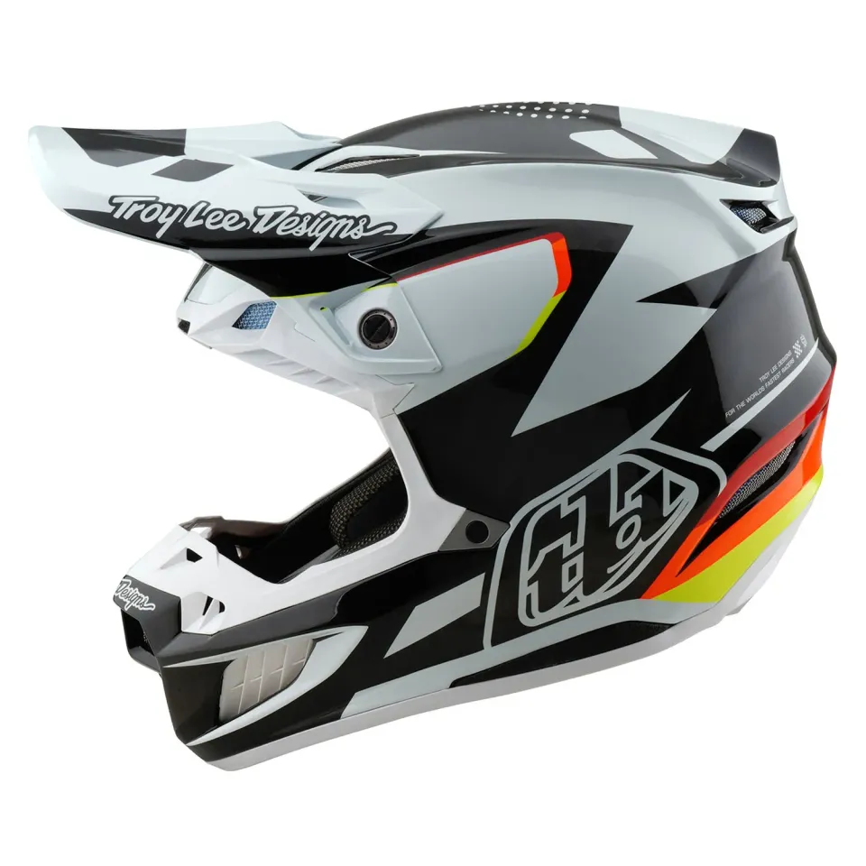 Troy Lee Designs SE5 Carbon casco moto Optic Black carbonio