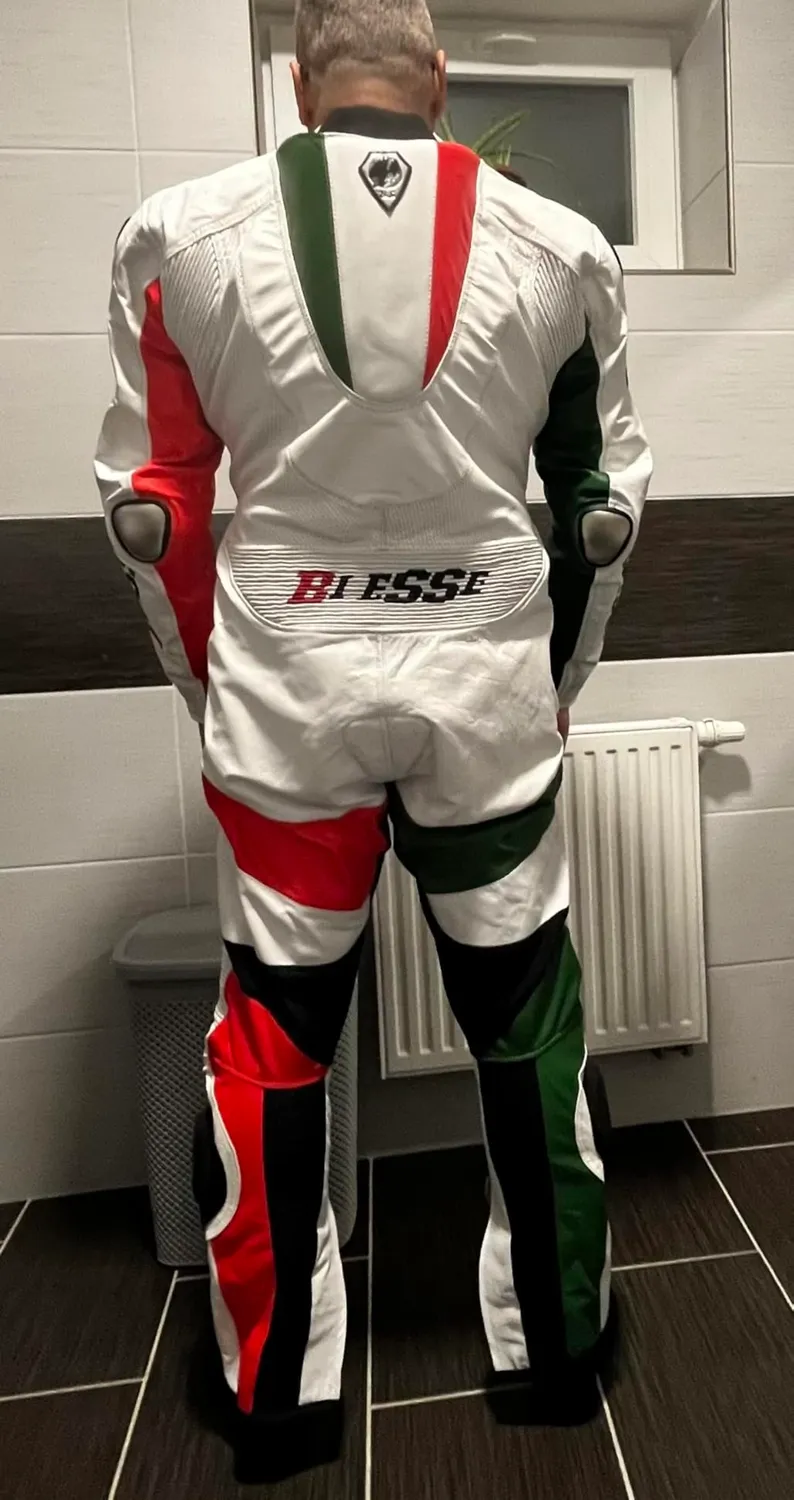 Bi Esse tuta moto pelle bovina intera taglia XL