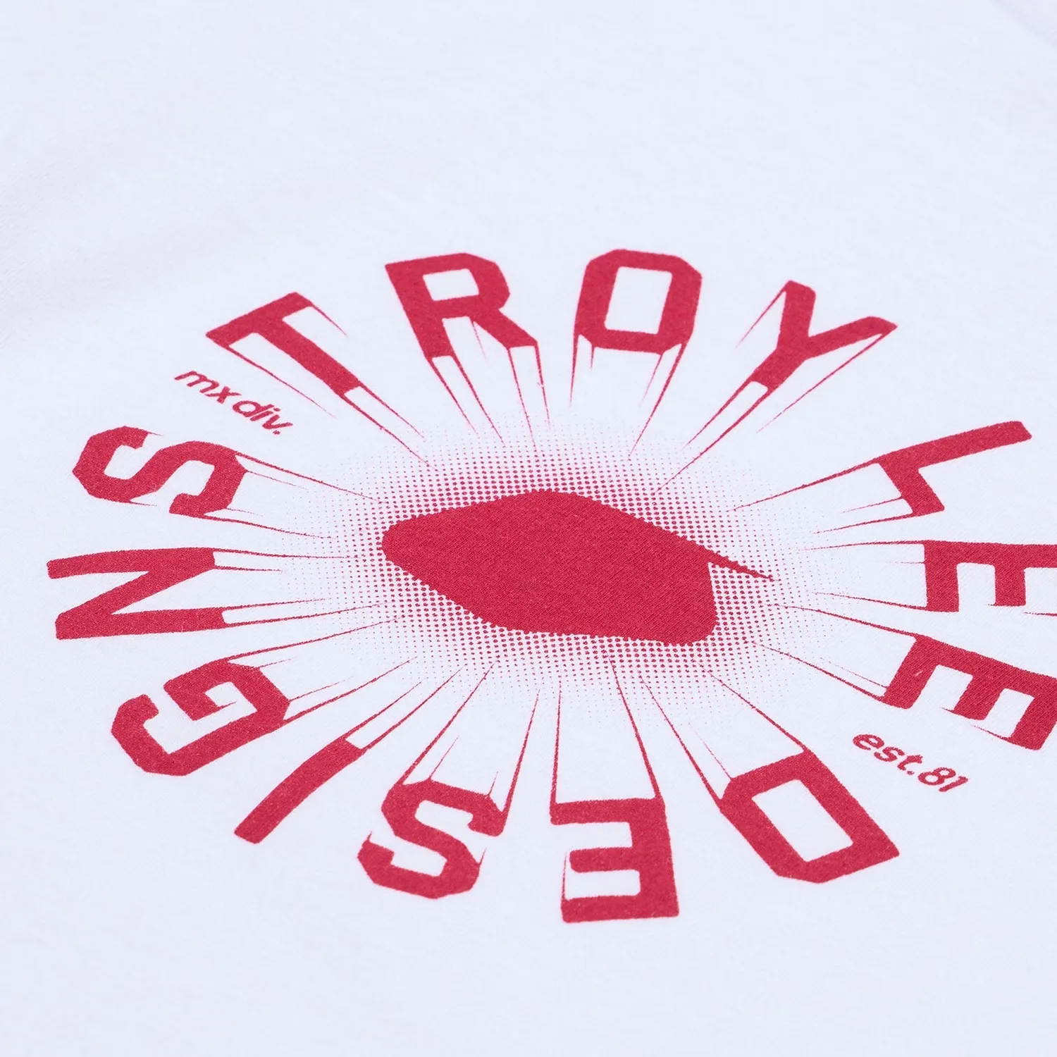 Troy Lee Designs Rotation t-shirt bambino bianca manica corta