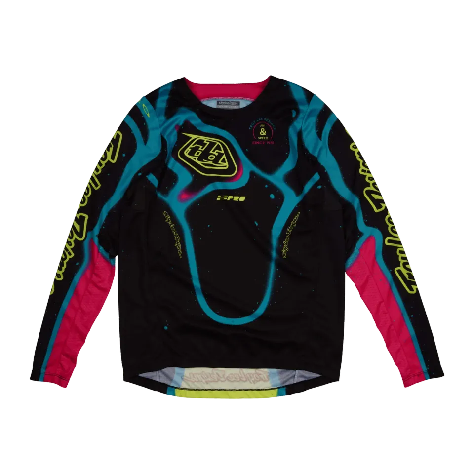 Troy Lee Designs GP Pro Membrane maglia cross bambino nero giallo