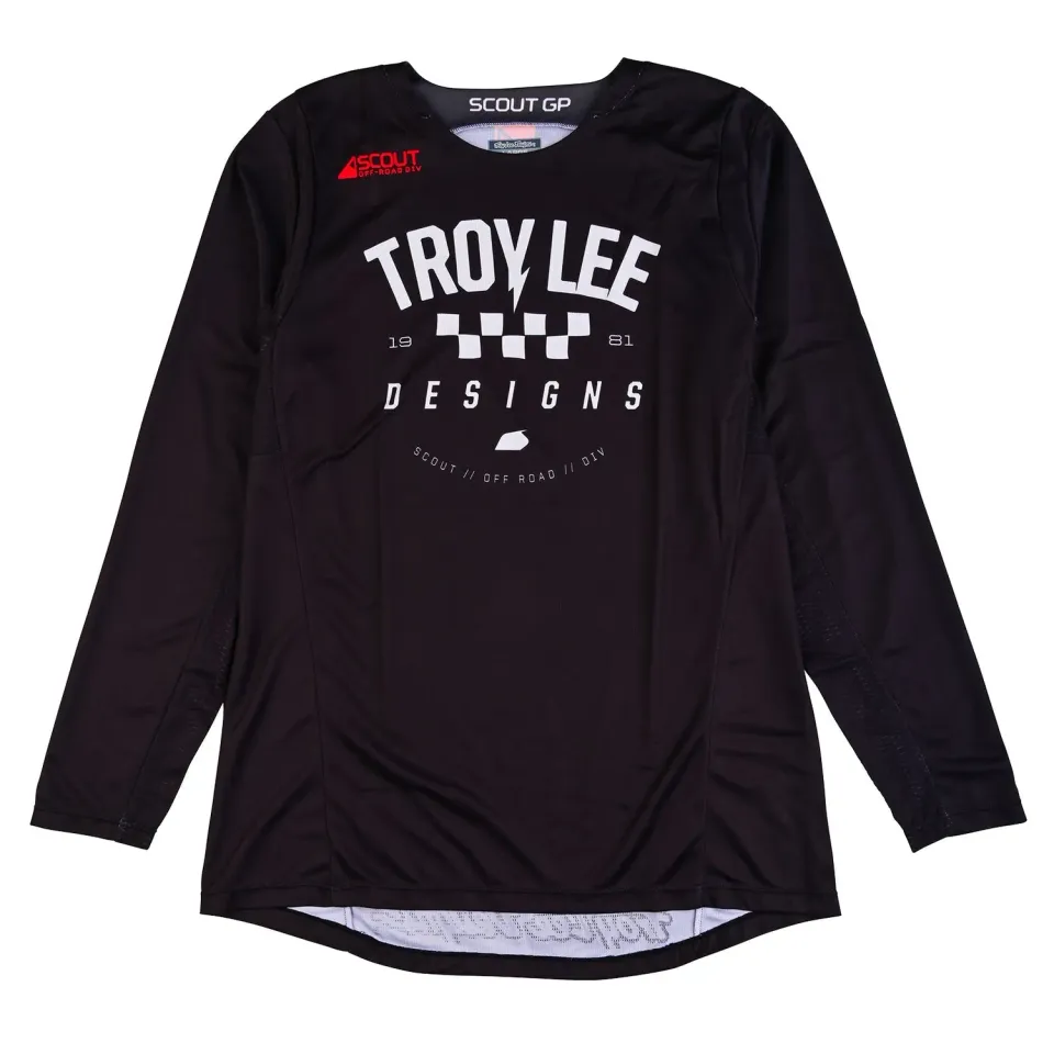Troy Lee Designs Scout GP Ripper maglia moto nera traspirante
