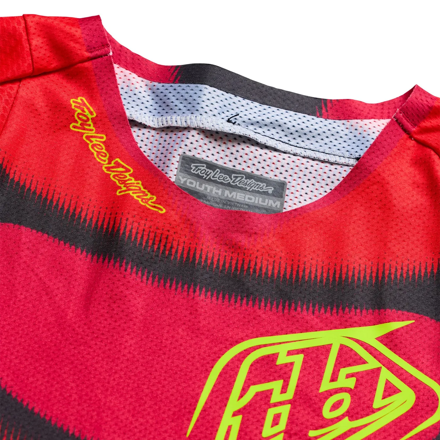 Troy Lee Designs SE Pro Illusion maglia moto bambino rosso nero