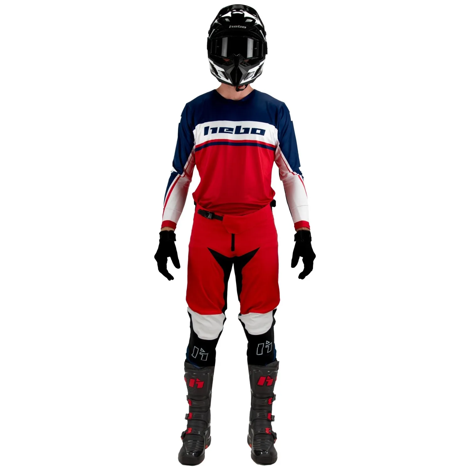Hebo MX Scratch Fit maglia cross rossa poliestere