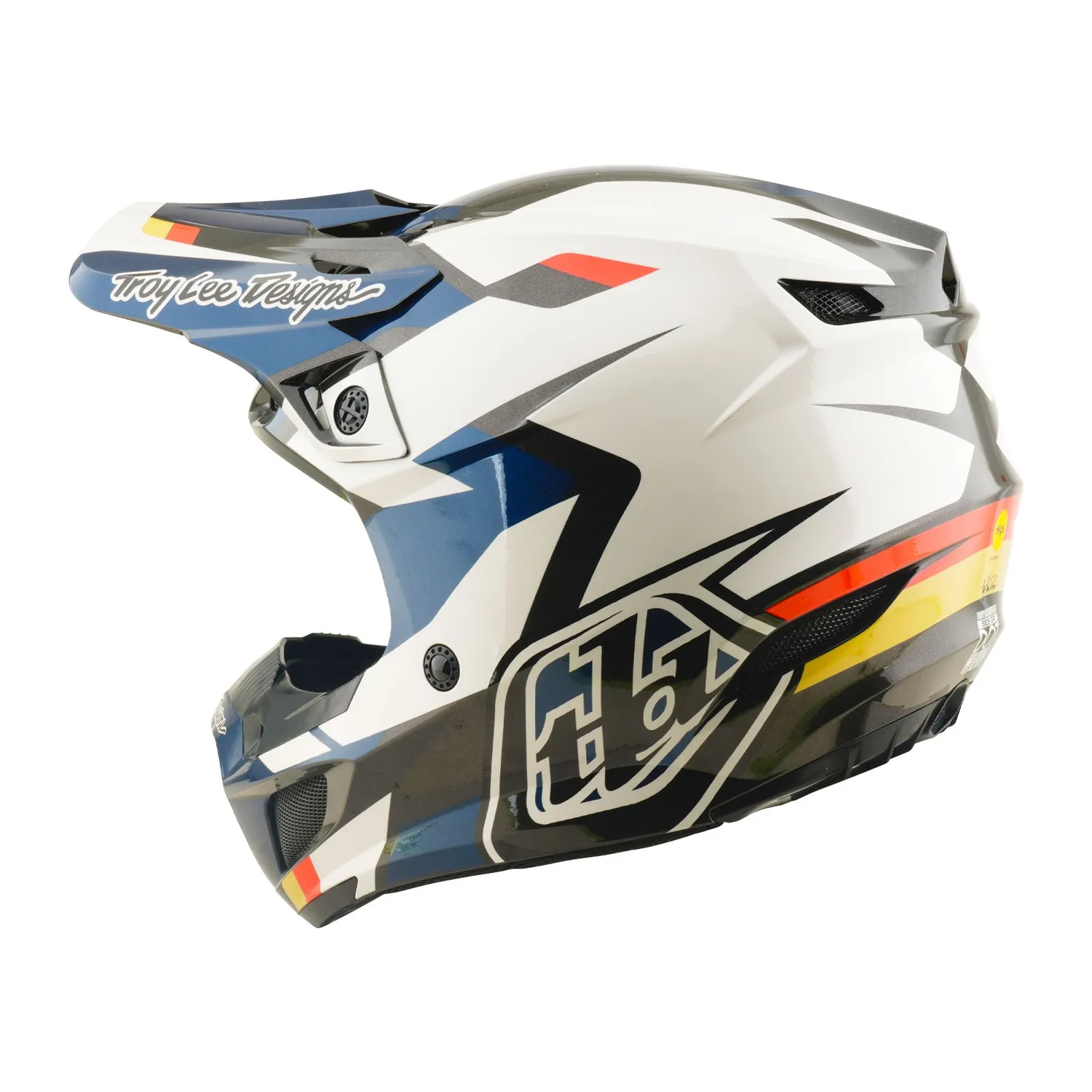 Troy Lee Designs SE5 Polycarbonate casco moto blu MIPS