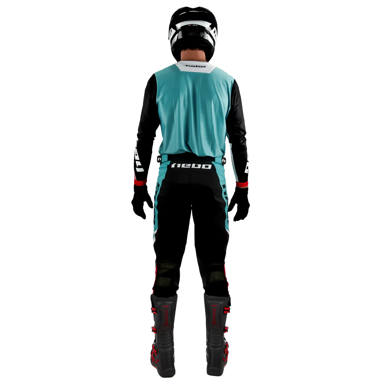 Hebo Scratch Fit pantaloni enduro turchese Cordura
