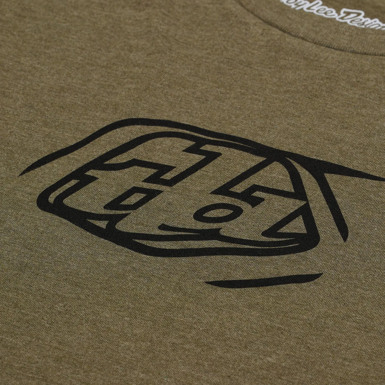 Troy Lee Designs Badge t-shirt uomo Olive Heather manica corta