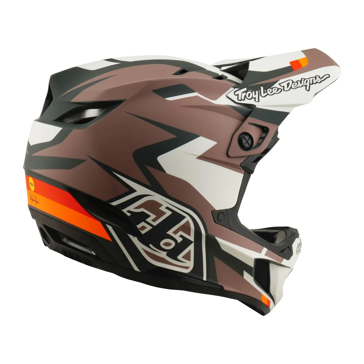 Troy Lee Designs D4 Polyacrylite casco MTB clay MIPS