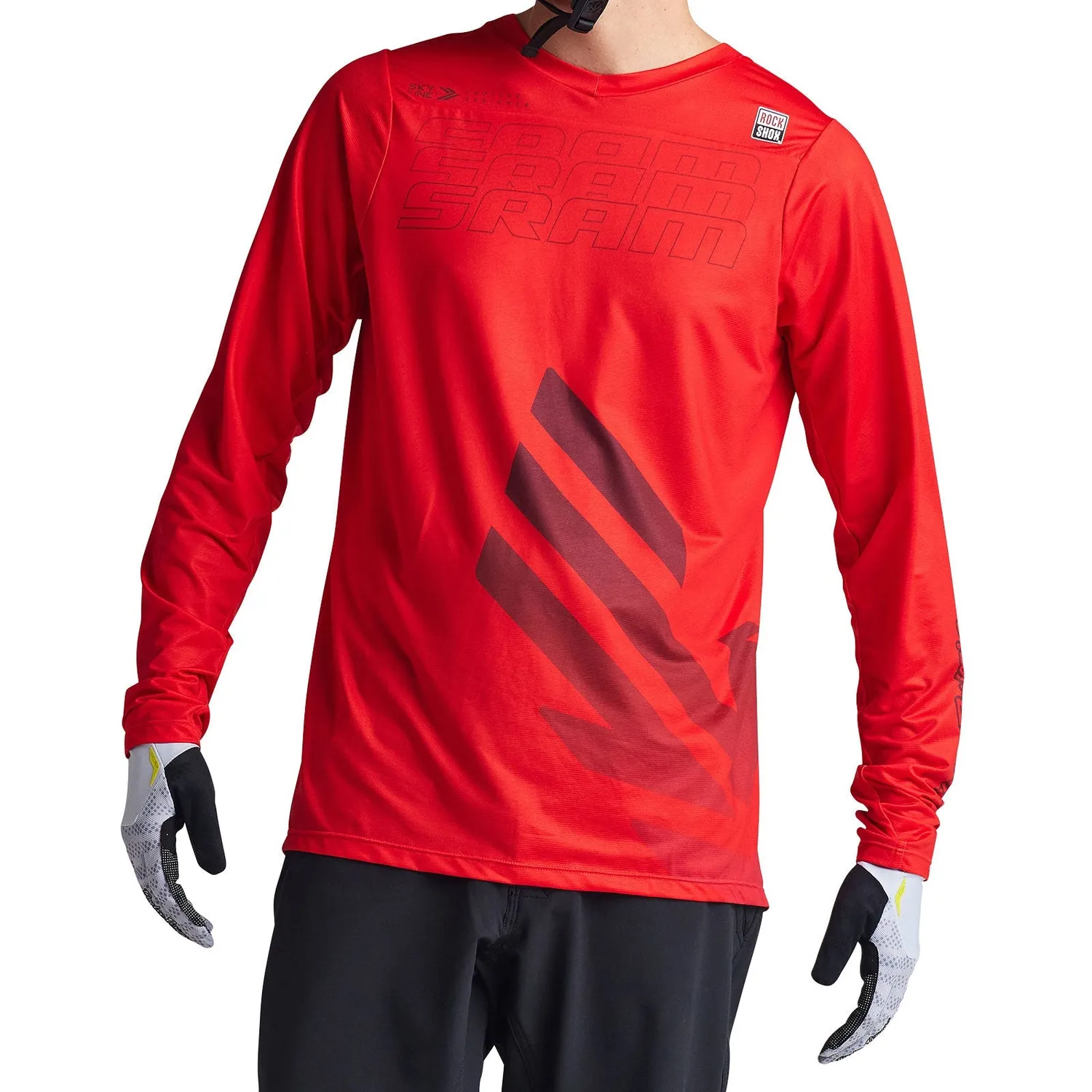 Troy Lee Designs Skyline LS SRAM Eagle One maglia mtb Fiery Red leggera