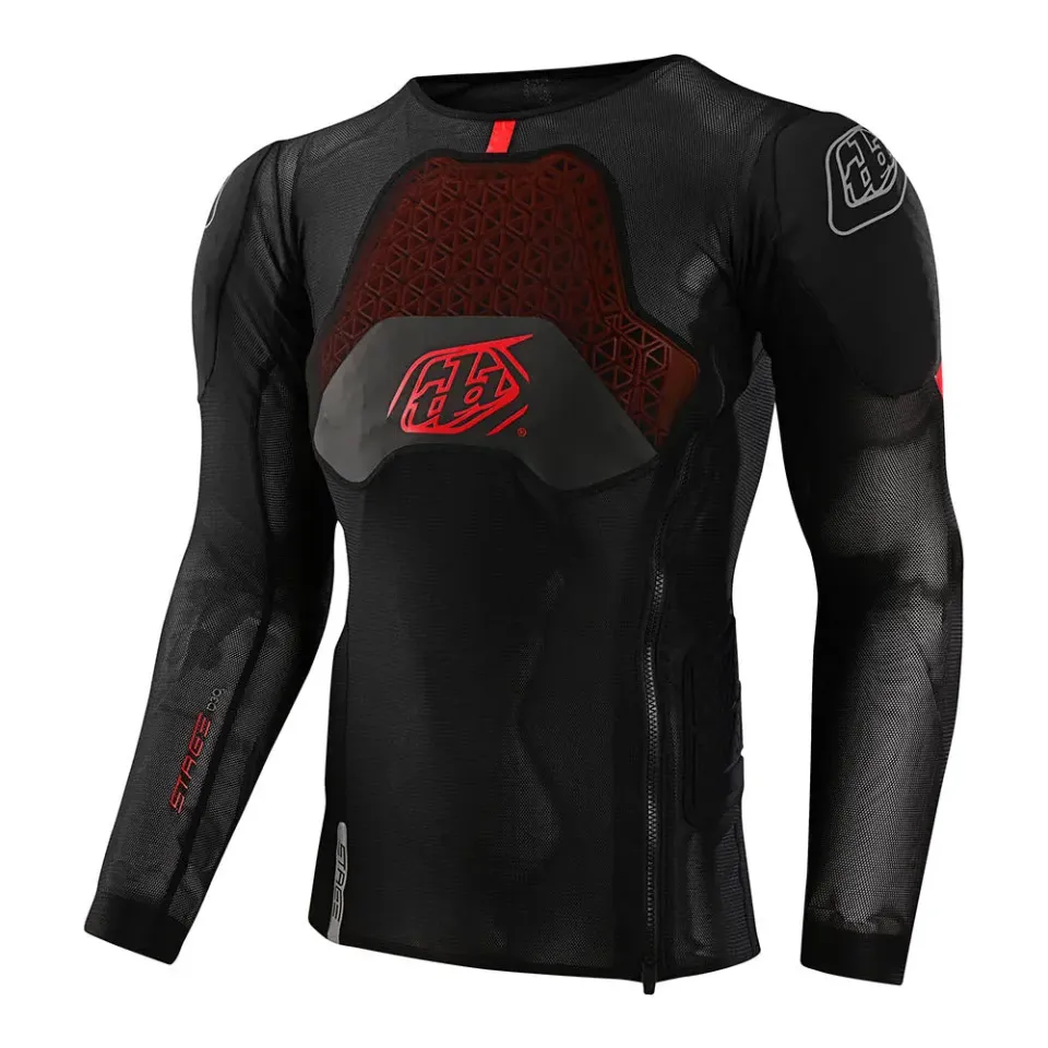 Troy Lee Designs Stage Ghost D30 maglia protettiva nera D3O