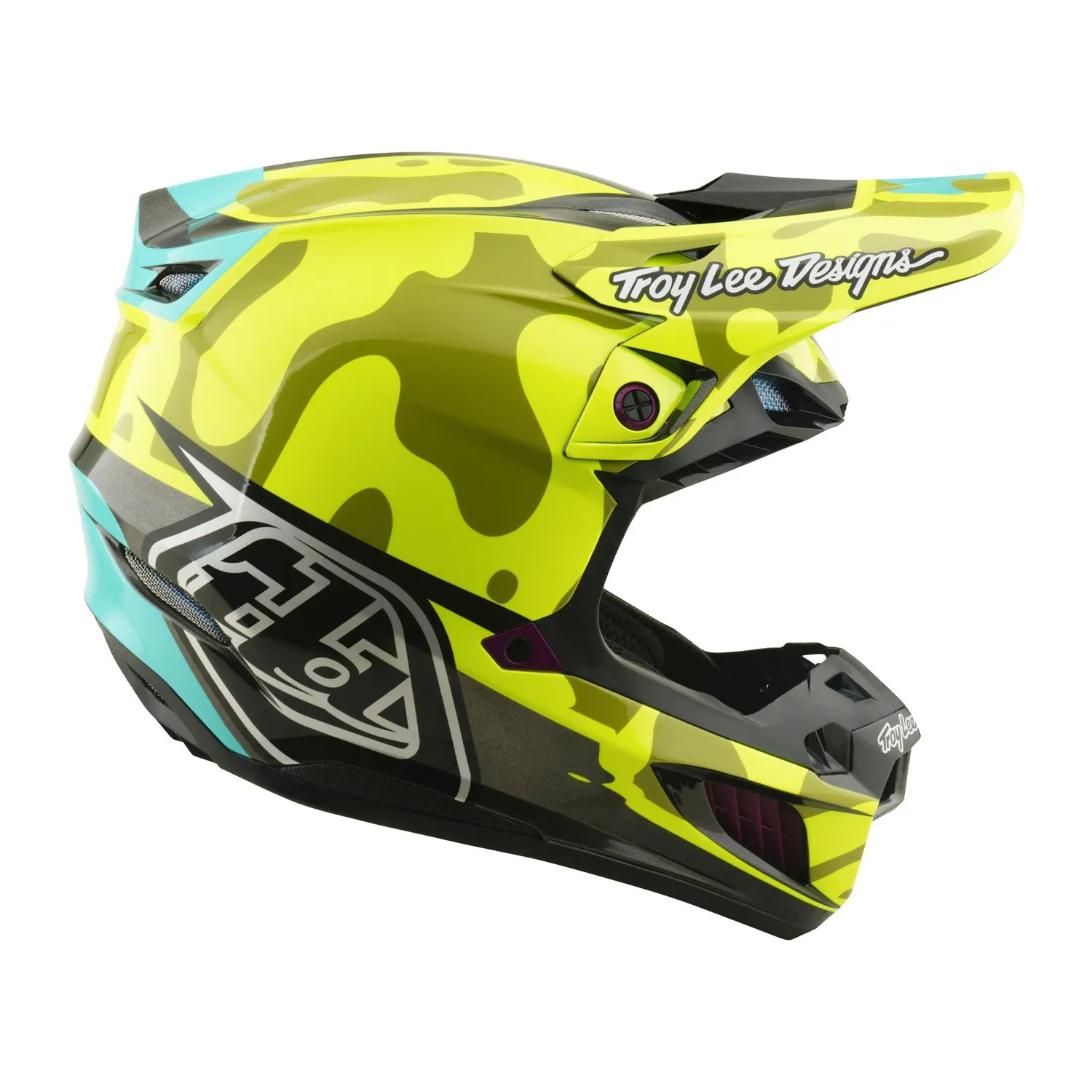 Troy Lee Designs SE5 MIPS casco cross Flo Yellow composito