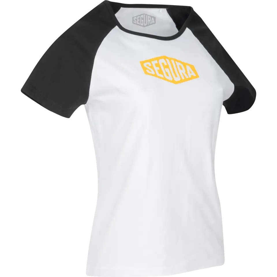 Segura Lady First t-shirt donna nero bianco cotone bio
