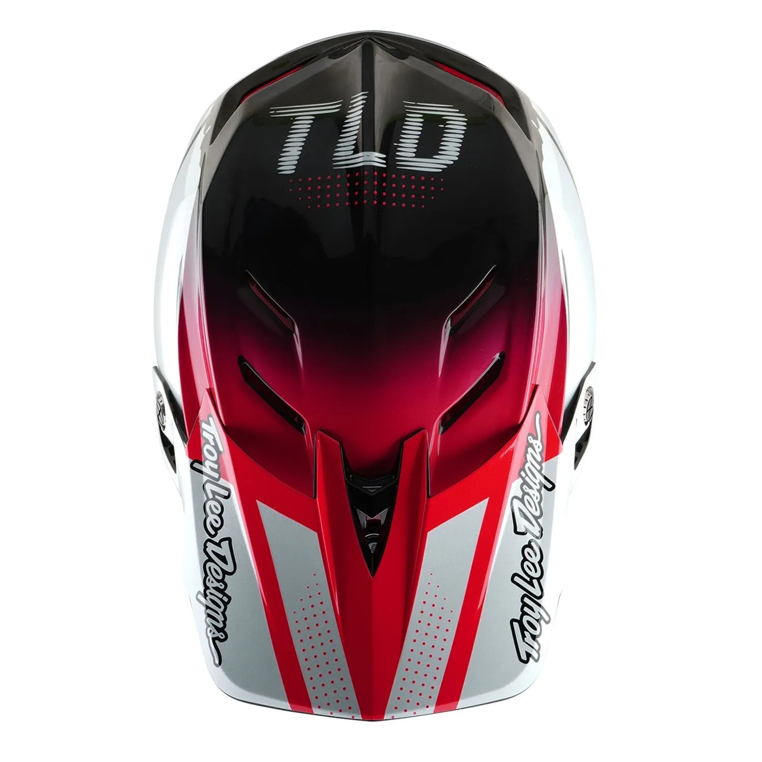 Troy Lee Designs D4 Carbon MIPS Drip casco integrale bianco carbonio