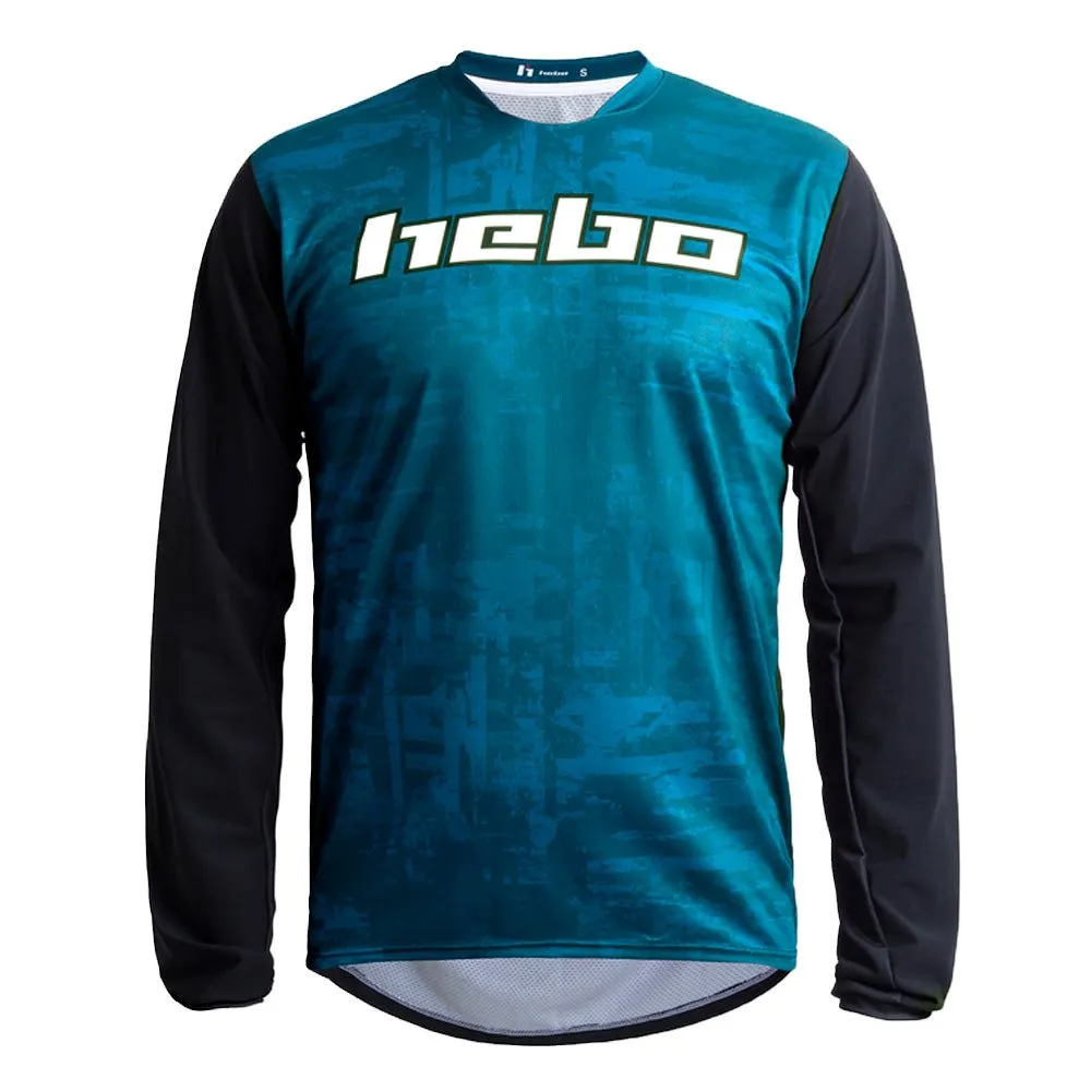 Hebo Yukon HB2550 maglia manica lunga blu poliestere
