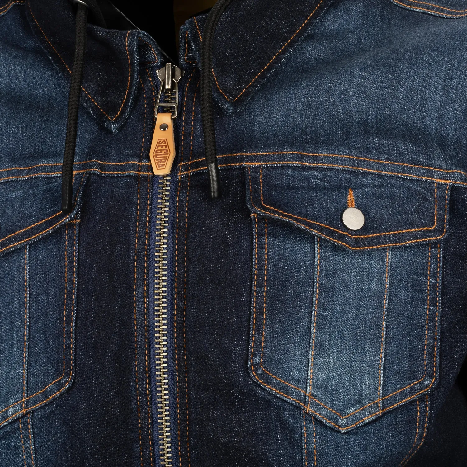 Segura Sunny giacca moto uomo blu denim