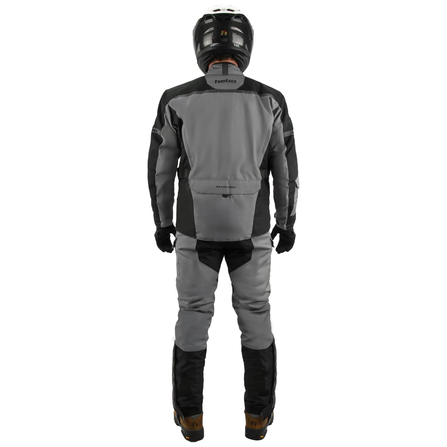 Hebo DS Explorer HE4741G giacca moto grigia impermeabile