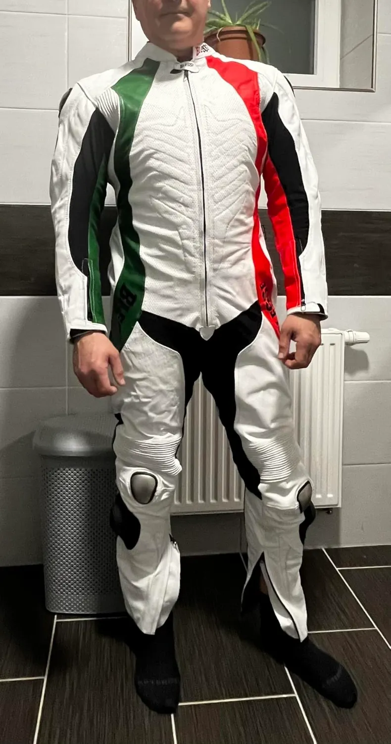 Bi Esse tuta moto pelle bovina intera taglia XL