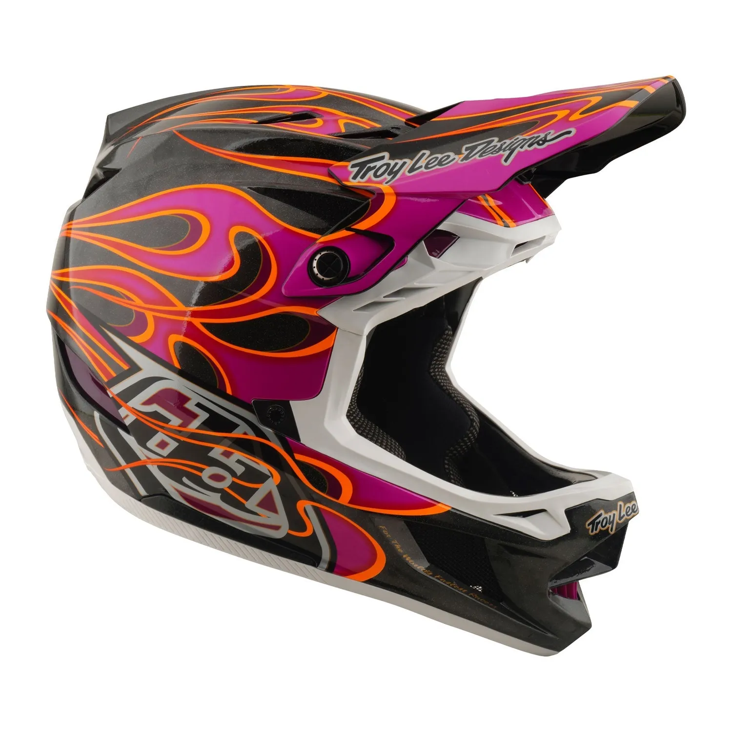 Troy Lee Designs D4 Carbon Casco Integrale Carbon Magenta