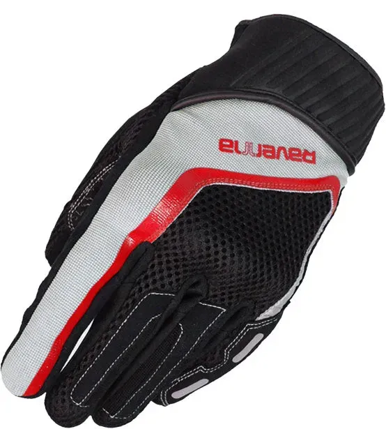 Ravenna Touring guanti moto estivi nero grigio rosso