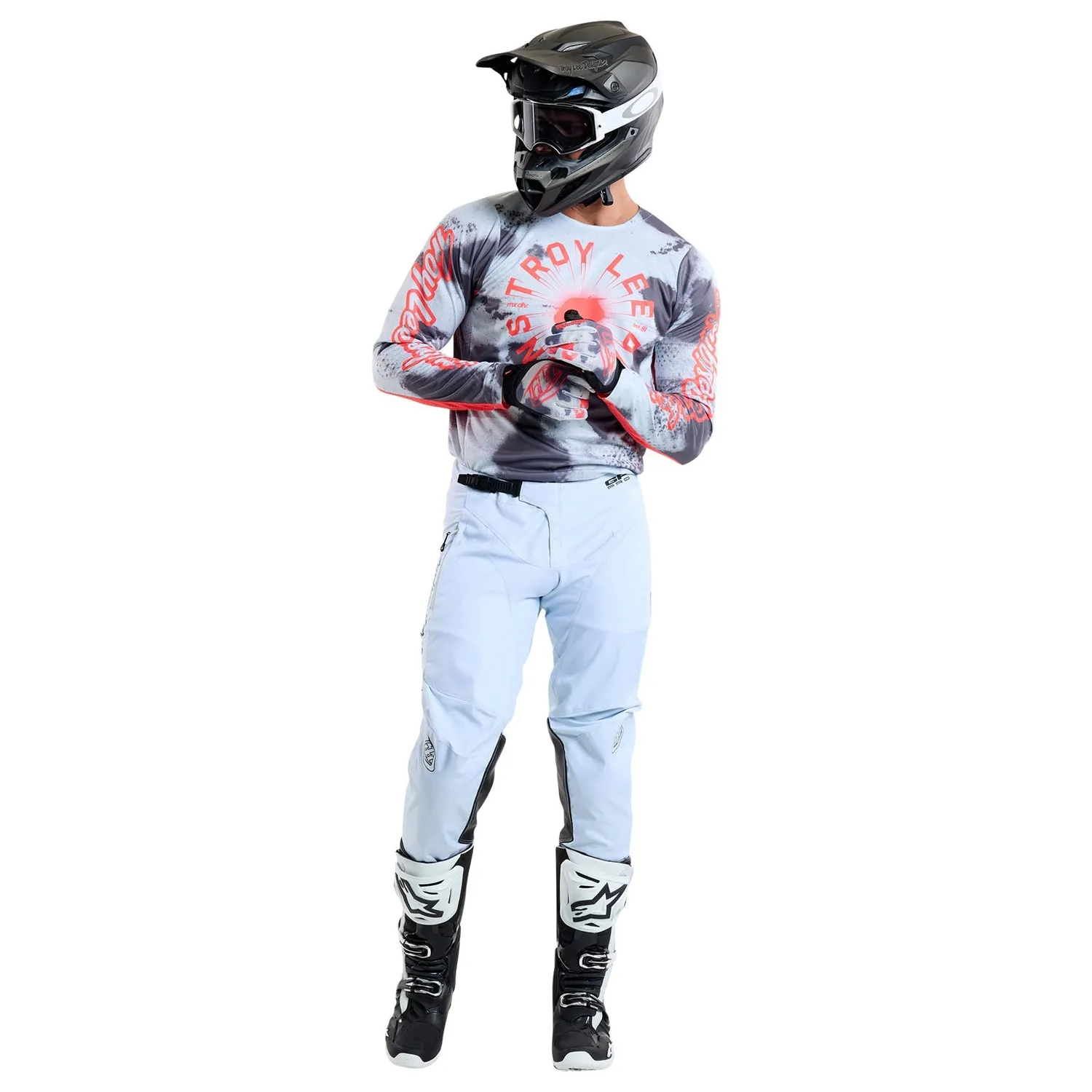 Troy Lee Designs GP Pro Arrival maglia moto Chalk elasticizzata