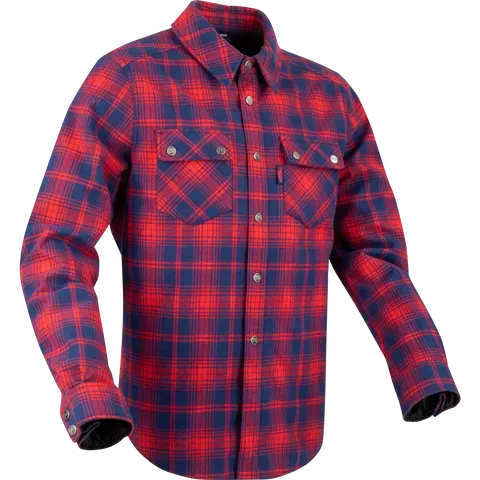 Segura Sierra Navy/Red overshirt moto impermeabile uomo