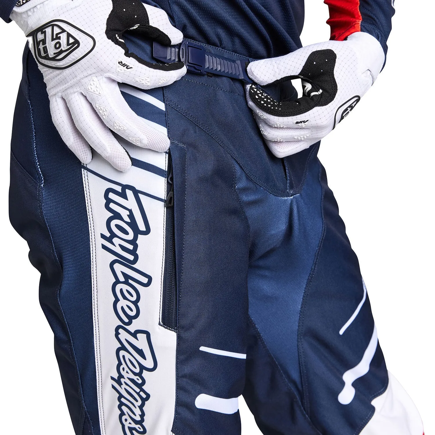 Troy Lee Designs GP Pro pantalone moto navy arancio